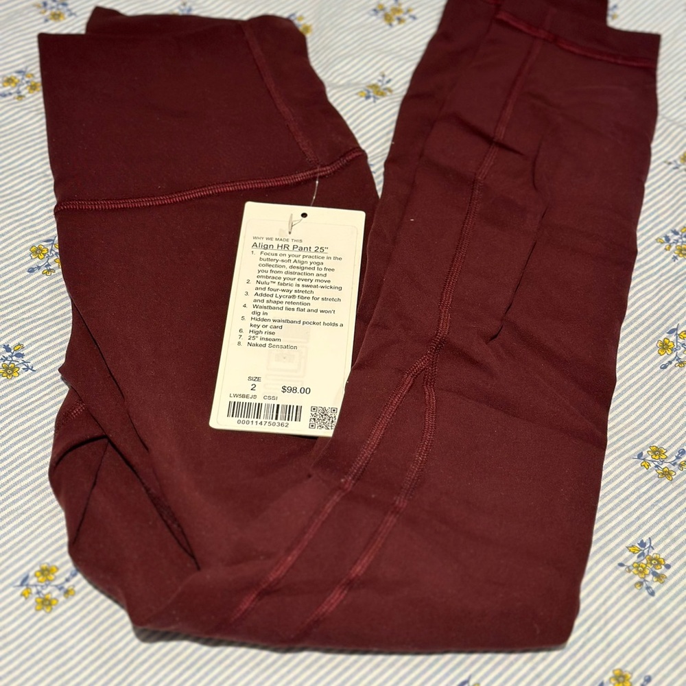 NWT Lululemon Align Leggings 25”